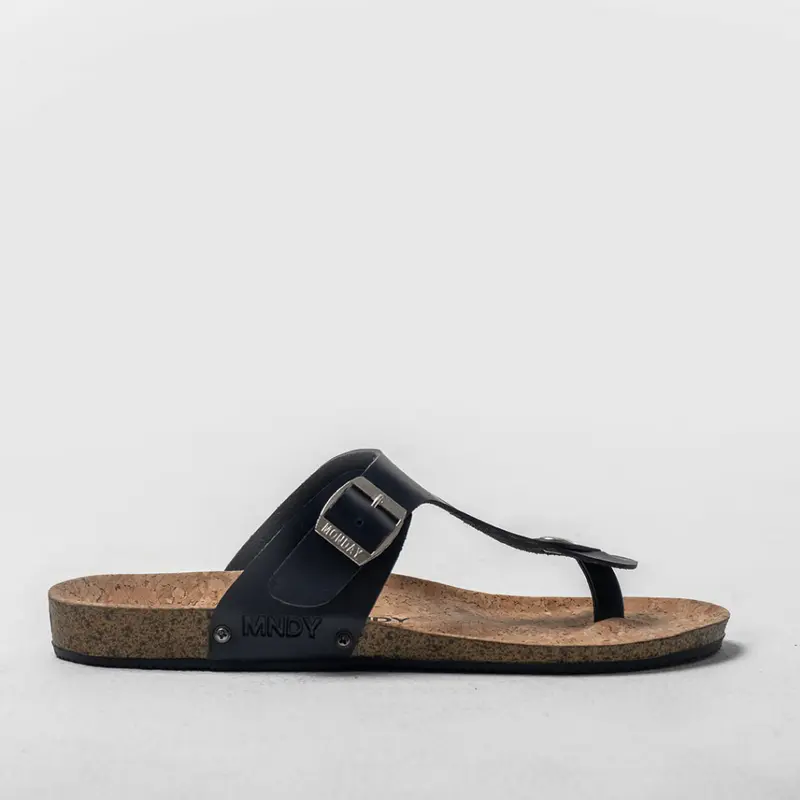MNDY GSK Sandal Jepit Asta Hazel - Sandal Flip-flops Kulit Sendal Kulit Brown Pria 3
