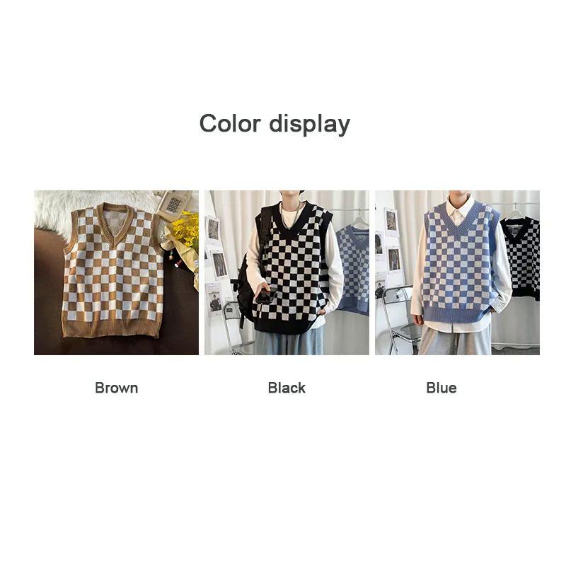 Product Introduction of Hanlu - Áo Cardigan Dệt Kim Kẻ Sọc Cho Nam, Phong Cách Hàn Quốc, Thời Trang Đường Phố, Trung Tâm Mua Sắm 3