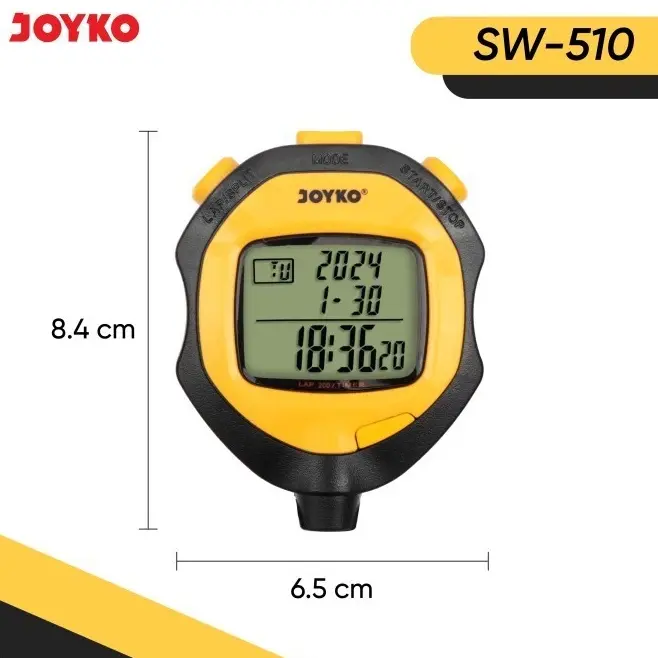 KODE U1Z7 Stopwatch Pengukur Waktu Joyko SW51 2 Memory Lap Split 1