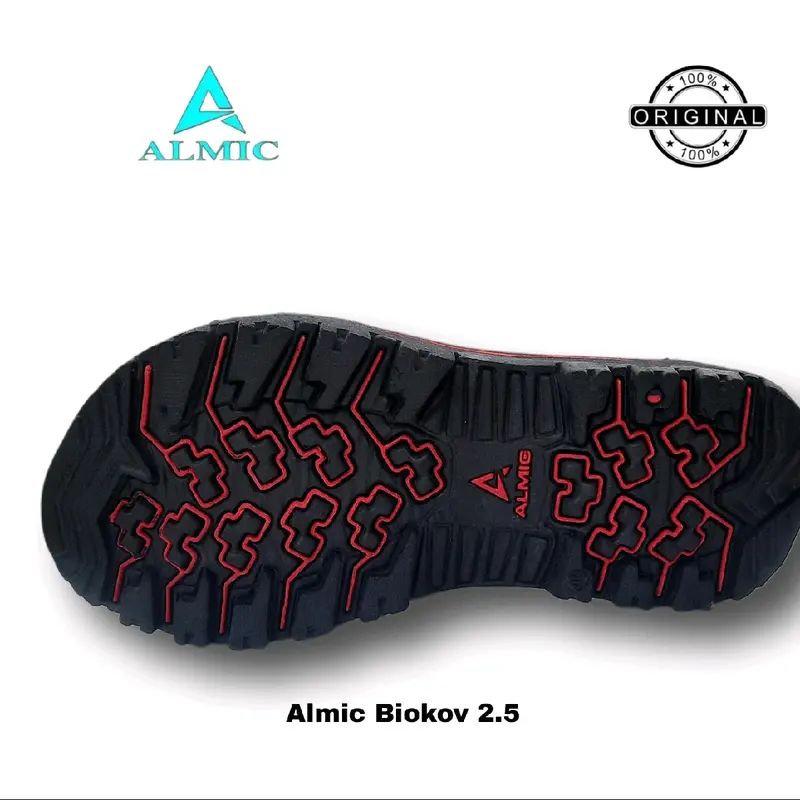 ALMIC-Sandal Jepit Gunung Adventure Biokov 2.5 Original Grey Sendal Jepit Outdoor Pria Wanita Karet Hitam 6
