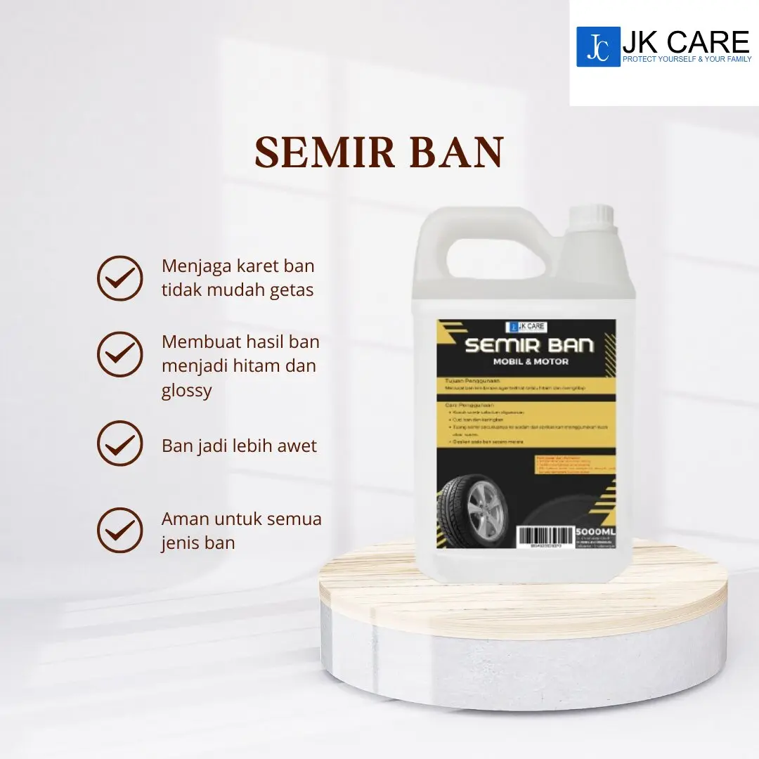 [COD] Semir Ban Pengkilap dan Penghitam Ban Mobil Motor 5 Liter Car Karet Kendaraan