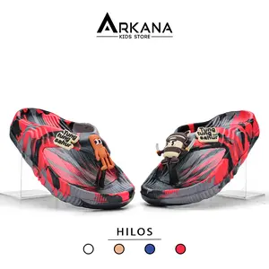 Arkana Kids Store - Sandal Jepit Anak Laki-laki Edisi Pasukan Sahur / Sandal Karet Anak Motif Gahar Zentung-X