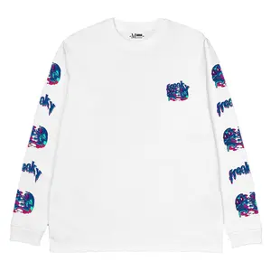 Freaky Tshirt Longsleeve Melts White Tees Katun