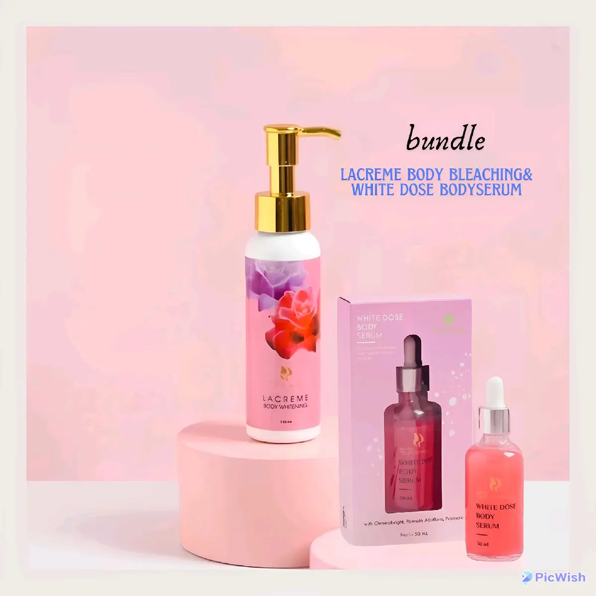 Houseofbeauty White Dose Body Serum Whitening 50ml-Body Bleaching Lacreme-Mencerahkan Tubuh