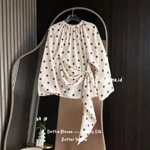 BAYONA.ID | DOTTIE BLOUSE POLKA  outfit wanita chic & feminine new product