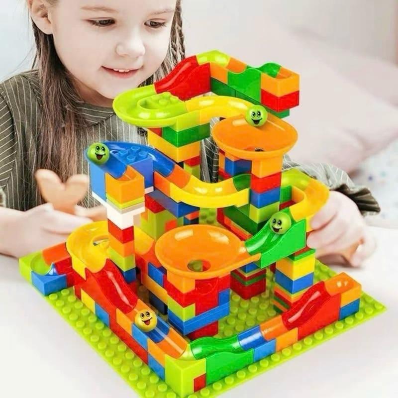 Đồ Chơi Đường Trượt Bi Cho Bé 170 Chi Tiết Đồ Chơi Lắp Ráp Xếp Hình Thông Minh