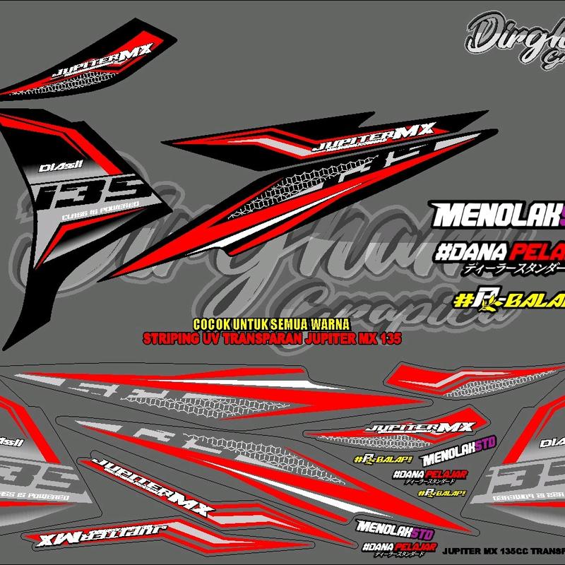 STRIPING UV JUPITER MX NEW 135 MOTIF Terbaru 1