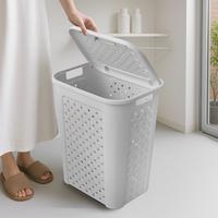 Gambar AZKO Stora Keranjang Laundry dengan Woven 50 Liter - Abu-Abu Keranjang Pakaian Tempat Baju Kotor Laundry Basket Keranjang Cucian Tempat Pakaian Kotor dari AZKO ID Kota Administrasi Jakarta Pusat 2 Tokopedia