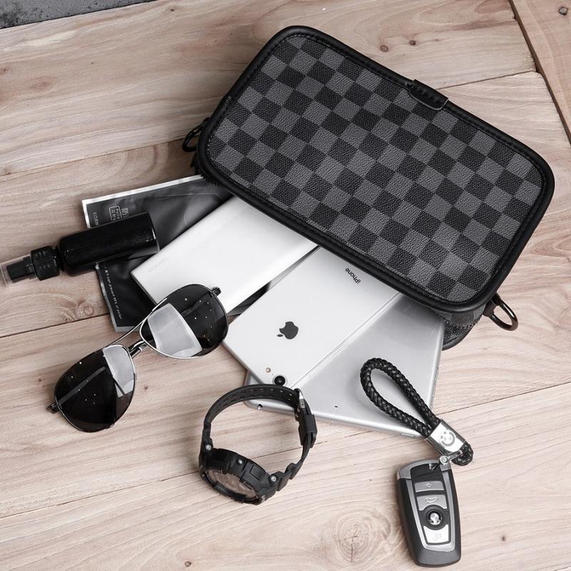 Leather Concept IBIZZA Tas Selempang Pria Kulit Tas Kulit Cpwok Tas Pria Tas Jalan hitam cowok 4