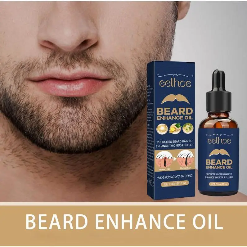 Eelhoe Beard enhances Oil Oil beard preservation, strong bonded roots, melting, soft and bright, for men, rich, solid, beard Care Oil Beard Growth Serum hair patch oil Beard Growth Essential Oil 30 ml