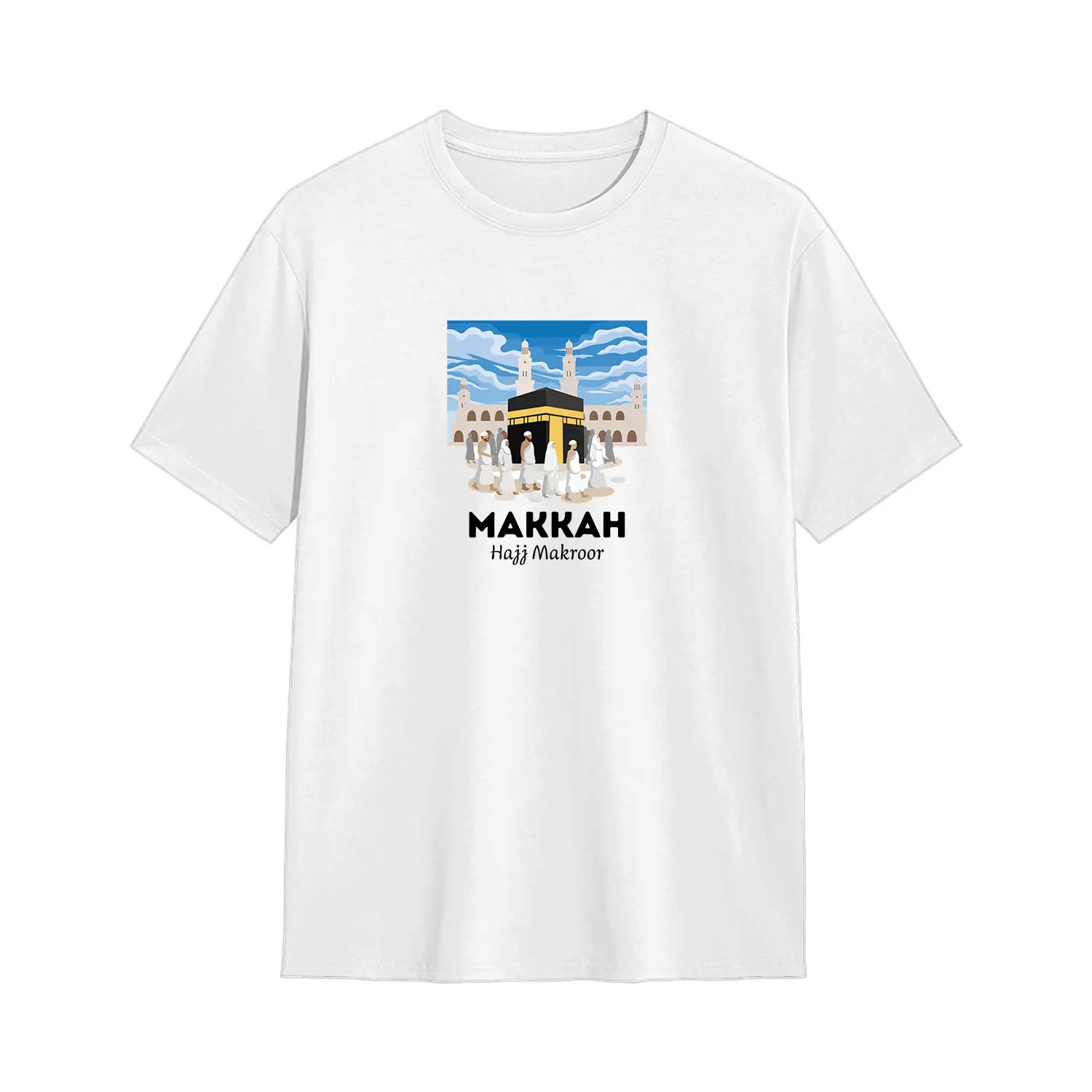 Kaos Oleh Oleh Haji Umrah Makkah Madinah | Baju Dakwah Islam | Tshirt Dewasa Mekah Terlaris Relasi kehidupan