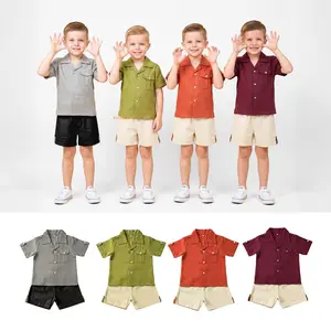 ORIZANO Ganesha Shirt Kemeja Anak 0-10 Tahun Setelan Unisex Linen Rami Luxury