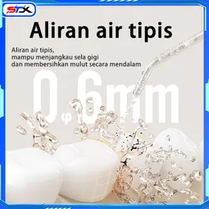 STX Portable Water Flosser Gigi 300ML Large Capacity Water Tank Water Flosser Oral Lrrigator Pembersih Gigi 3 Modes Type C USB Rechargeable