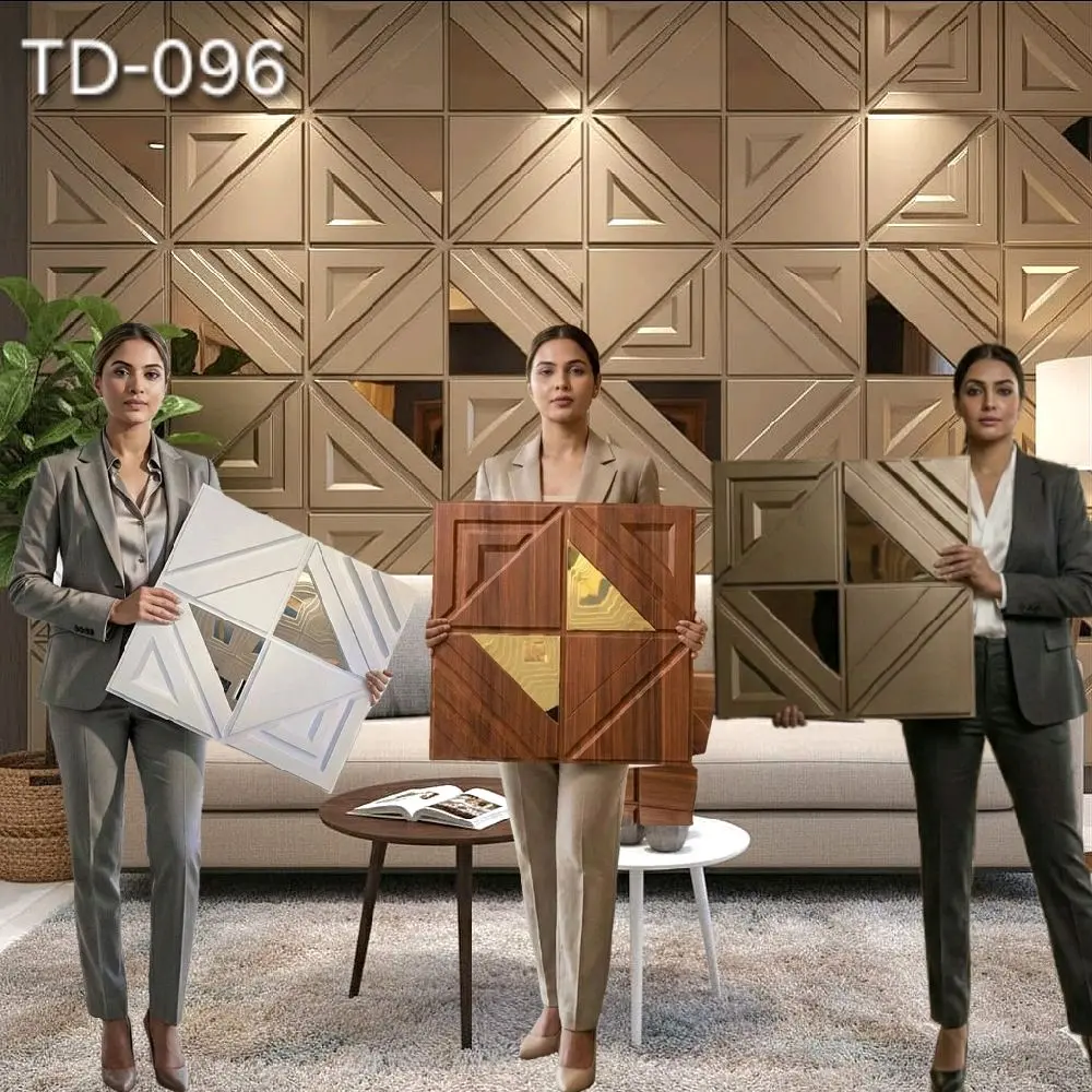 WALLFORM - TD096 50cm, 3D Wall Panel Wallpanel PVC