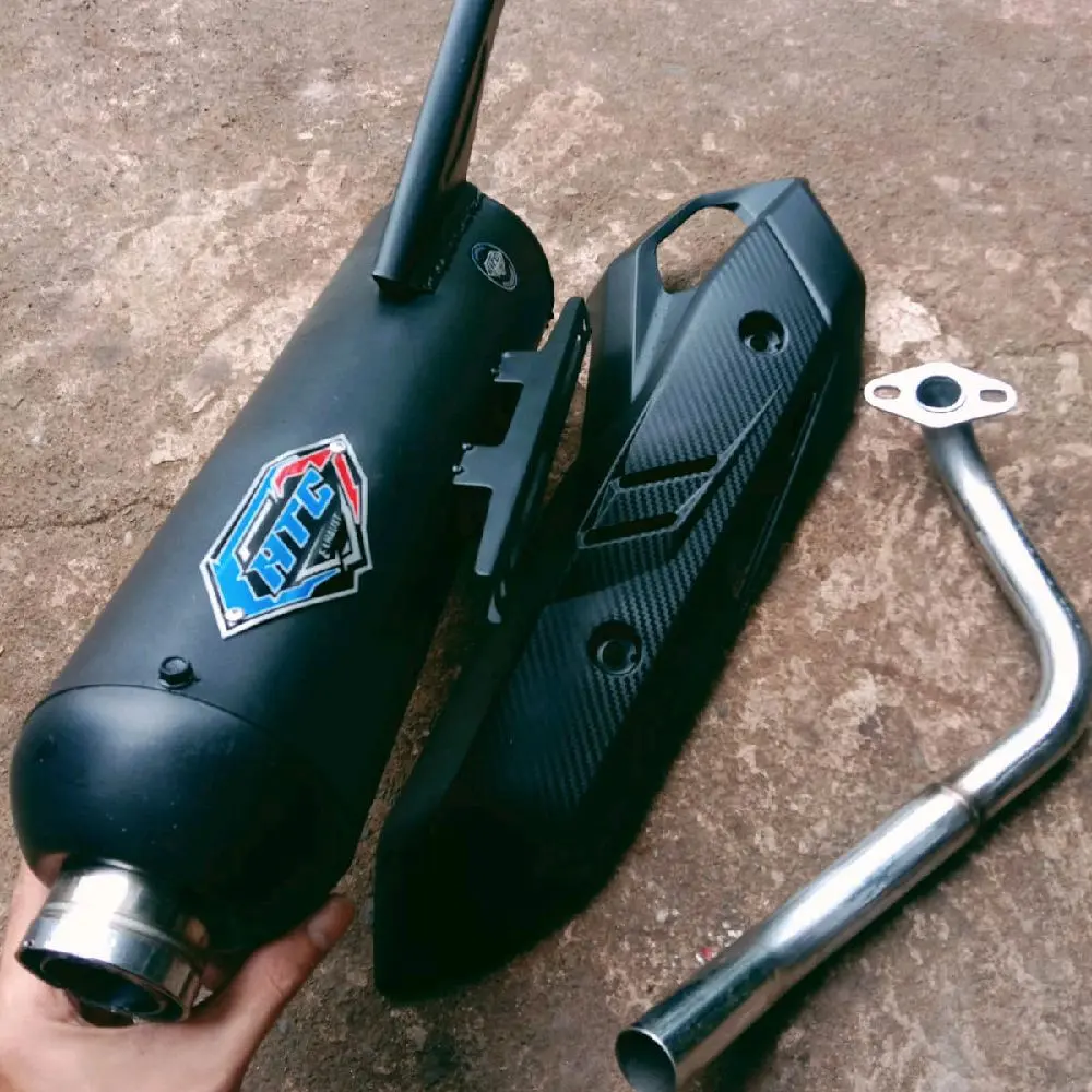 Knalpot Original HTC_Racing Moncong Shijiro Beat Vario 125/150 Scoopy Genio Mio N-max Pcx