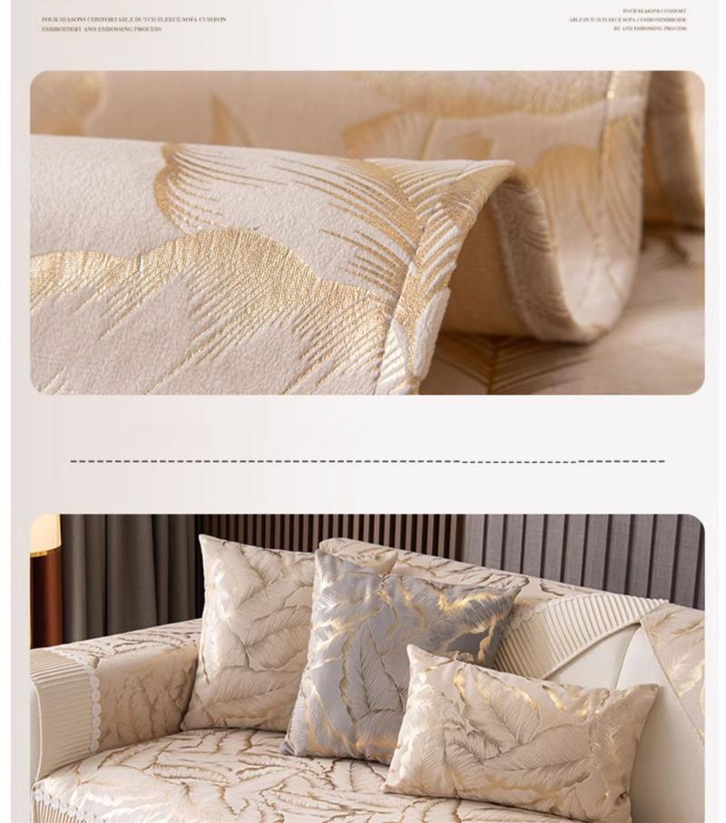 Product Introduction of Jacquard Lace Sofa Covers Anti-slip Soft Couch Protector Universal Four Seasons Slipcover Sofa Blanket for Living Room 14