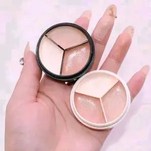 3 Color Concealer Contour MakeUp Coverage Waterproof Long Lasting