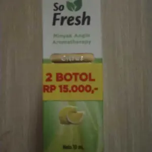 [BUY 1 GET 1] So Fresh Minyak Angin Aromatherapy 10ml