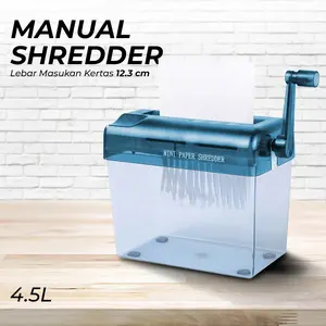 PROMO Penghancur Kertas Manual CD Card Hand Paper Shredder 4.5L - WST-123
