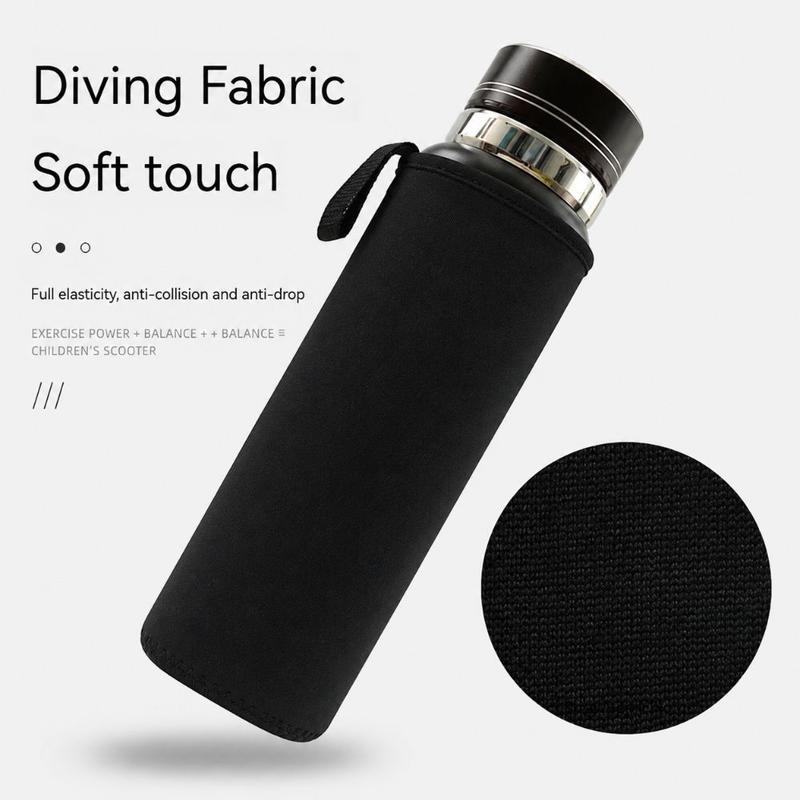 Bền bỉ 750/1000/1500ML Túi đựng bình nước cách nhiệt Đen Di động Ống bọc cốc Hộp đựng cốc/bình nước