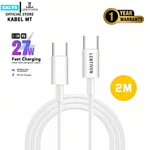 SALYS LENTIVEN  kabel data 2 METER Fast Charging Micro usb Type-C Cable FOR iPhone ios usb Android Cable Data GARANSI 1 TAHUN KABEL MT