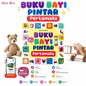 Buku Bayi Pintar Pertamaku - Buku Edukasi Anak - Bilingual Indonesia-Inggris - Ziyadbooks