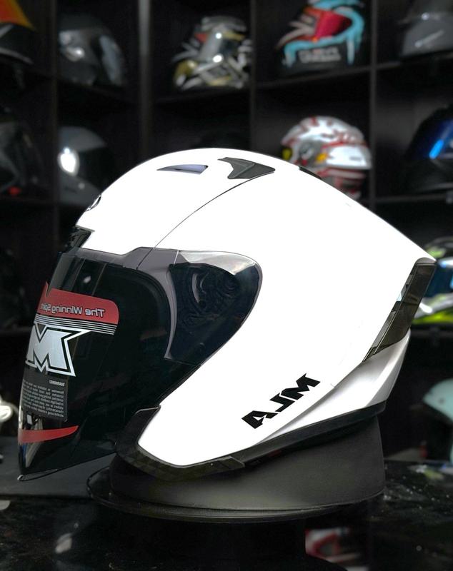 Helm Half Face MLA ZENIT Pink Fastel visor smoke / hitam Helm Premium Untuk Pria Dan Wanita Dewasa SNI COD. Motorcycle 5