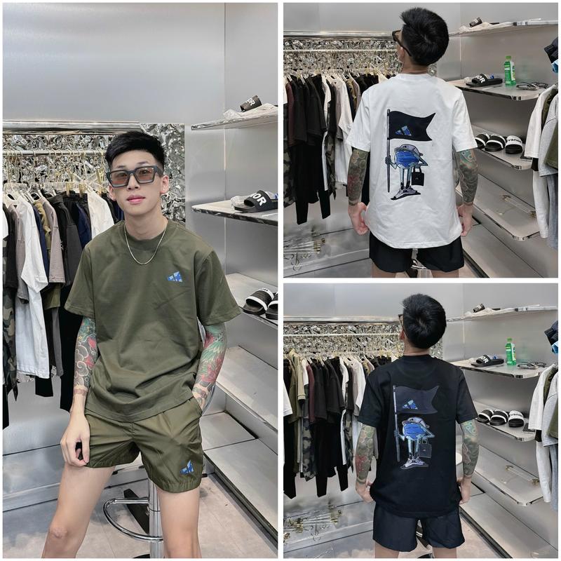 Bộ Thể Thao Nam BH12 Họa Tiết Logo Trước Ngực In Trái Đất Sau Lưng Áo Chất Cotton Quần Gió