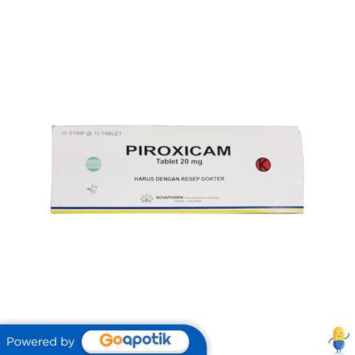 PIROXICAM NOVAPHARIN 20 MG BOX 100 TABLET