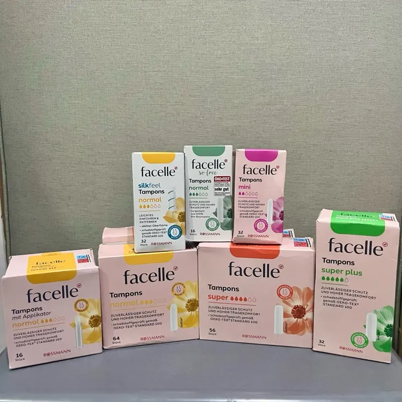 Facelle Tampon Normal, Super, Super Plus, Applikator. Silk Rossmann