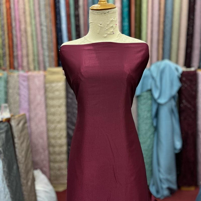 Bahan bridesmaid kain satin seragam by maxmara silk 6