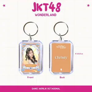 GANCI AKRILIK JKT48 WONDERLAND KEYCHAIN GANTUNGAN KUNCI ACRYLIC KPOP UNOFFICIAL FREYA MUTHE GITA