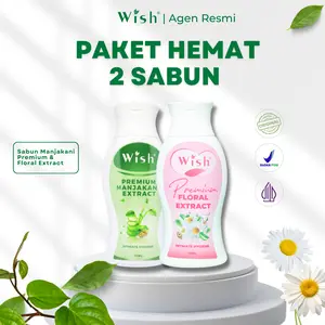 Paket 2 Sabun Kewanitaan [Premium Manjakani 75mL + Floral Extract 75mL] by dr.Boyke - Sabun Khusus Kewanitaan Perawatan Keputihan Gatal Feminine Hygiene