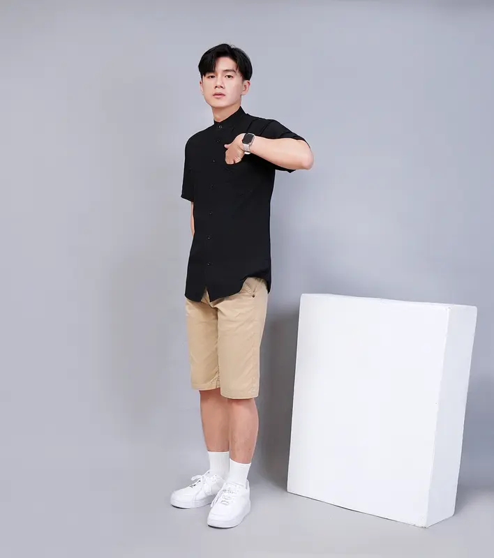 Koko Pria Lengan Pendek Polos Simple Perfect Bahan Katun Best Seller Premium 7