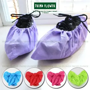 Shoes cover ANTI AIR tidak mudah sobek APD hazmat spunbond masker one care kn 95 Biru
