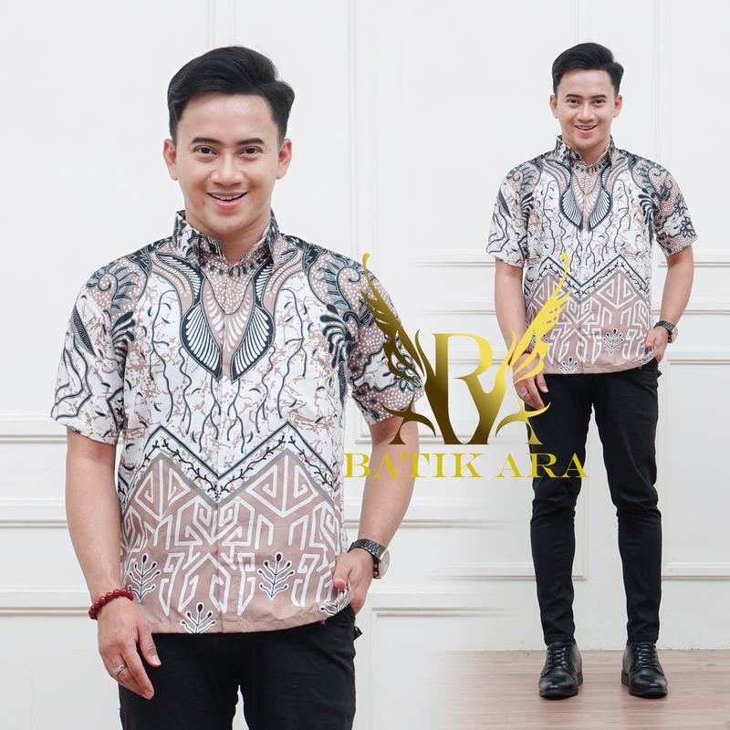 Product Introduction of kemeja batik lengan pendek pria dewasa poliester 3