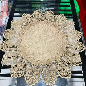 TAPLAK MEJA TAMU BULAT 50 CM/MEJA SUDUT MEJA COFFE/MEJA TERAS RENDA IMPORT VINTAGE