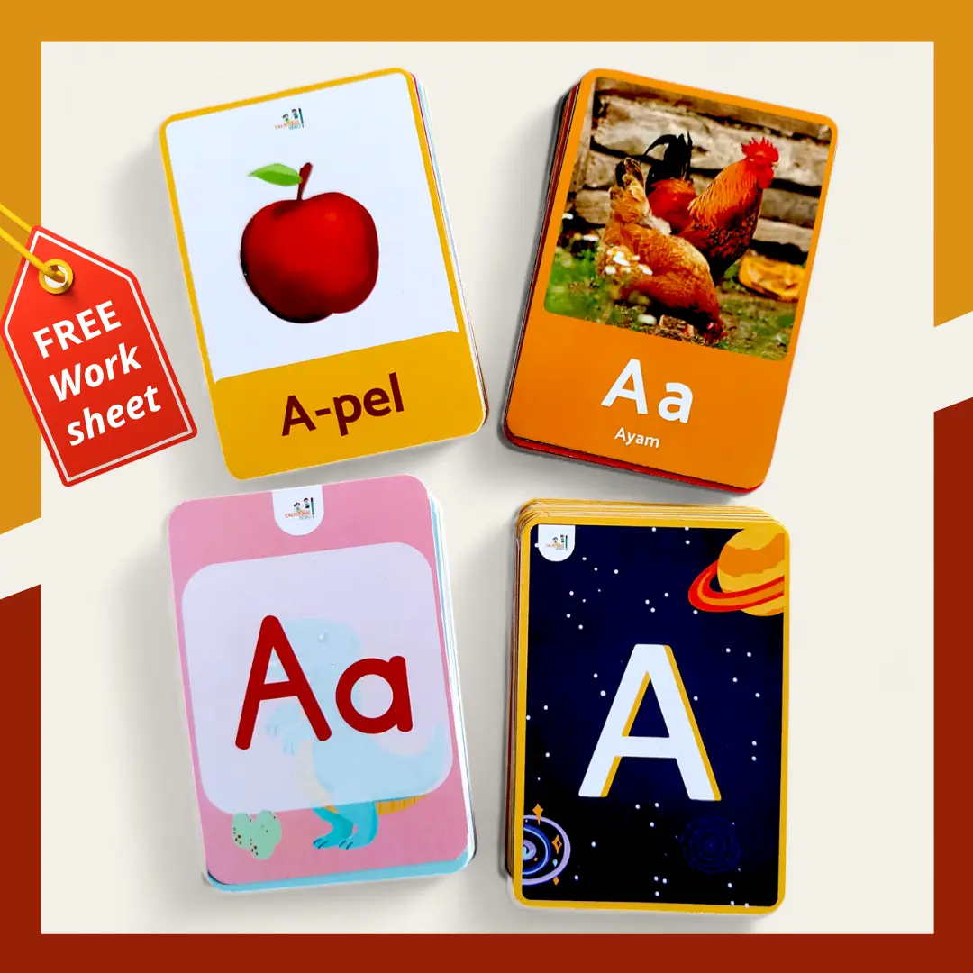Flash Card ABC Kartu Pintar Belajar Mengenal Huruf untuk Anak Usia Dini Toys