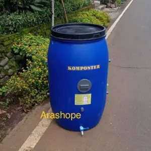 Tong komposter 30,60,120,160,200 liter /sampah organik/pupuk/tong plastik HDPE