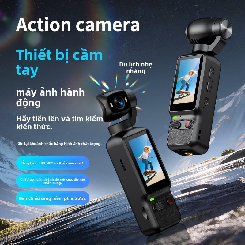 Camera hành động cầm tay 4K HD với ống kính lật dành cho vlog, đạp xe ngoài…