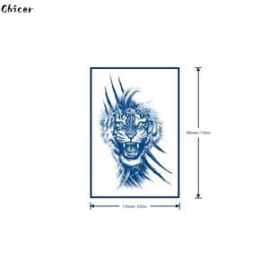 Ferocious Tiger Growl, Temporary Tattoo, Magical Tattoo, Waterproof Tattoo, Long-lasting Tattoo, Herbal Juice Tattoo Sticker