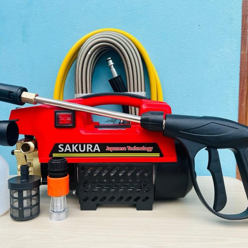 Máy rửa xe Sakura mẫu mới 2026 công suất 3800W áp lực cao thiết kế an toàn bảo…