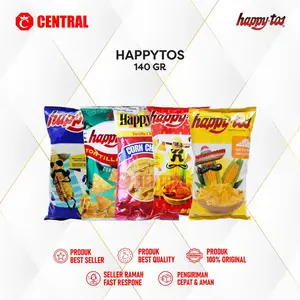 HAPPY TOS  TORTILLA CHIPS CORN  Snack Murah Enak