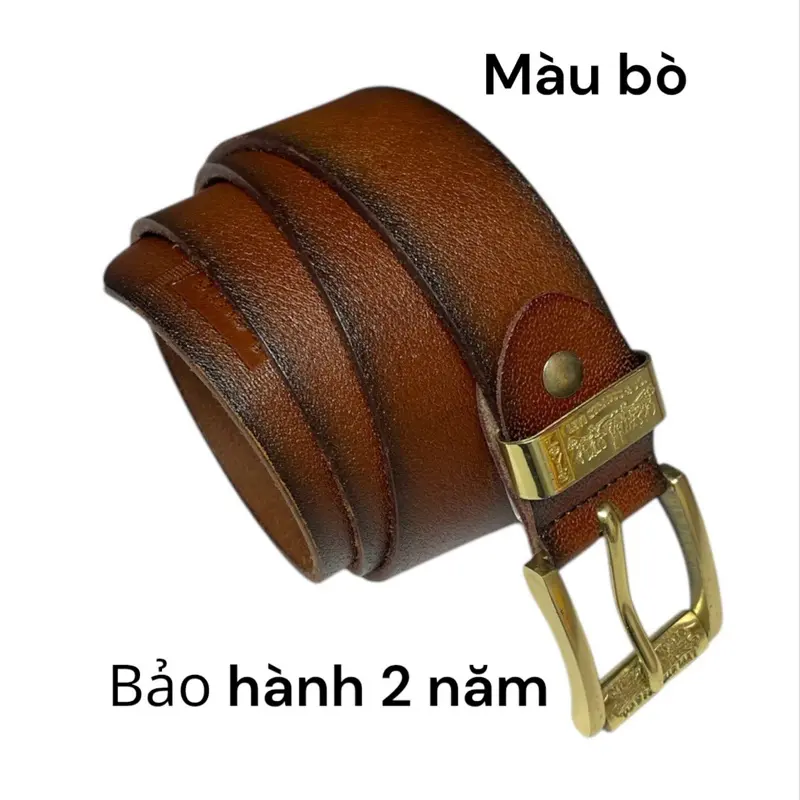 M39….Dây thắt lưng da bò ( đầu khóa đồng đúc .. đầu xoai) 1