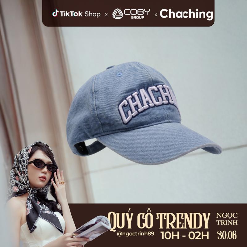 Mũ Nón Lưỡi Trai Unisex Thêu Nổi Logo ChaChing, Nón Lưỡi Trai Nam Nữ, Mũ Lưỡi Trai Đẹp Chất Denim Form Dáng Cứng Cáp, Vừa Vặn