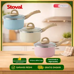[SPECIAL LIVE PROMO] Stoval Milk Pan Homechef Series – Panci Aesthetic Anti Lengket 16 cm