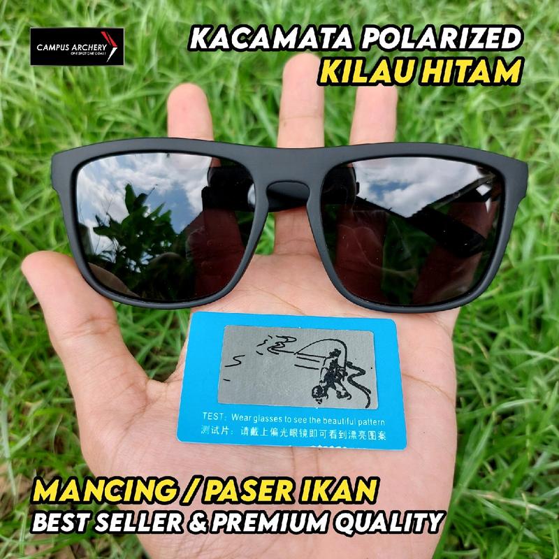 Kacamata Polarized Tembus Air Kilau Hitam Kacamata Memancing 1