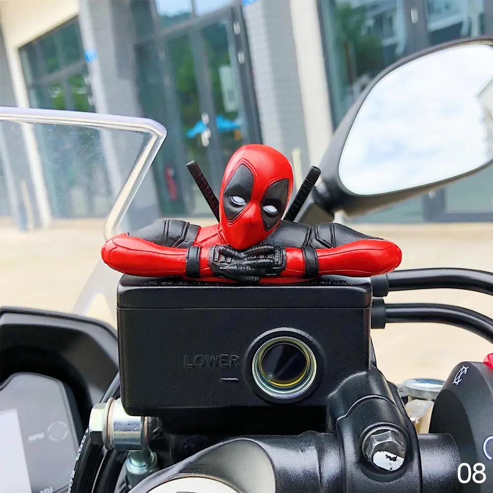 Cool Character Deadpool Action Figure Model Car Interior Ornament Accessories  Decoration