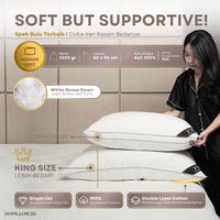 Gambar Paket 1 Bantal+1 Guling Hotel Bulu Angsa Asli, King Royal 70% Down dari ddpillow Kota Administrasi Jakarta Barat 3 Tokopedia