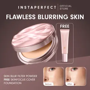 [NEW LAUNCH] Instaperfect Real Skin Filter Powder- Setting Powder with Poreless Blur Satin Real Skin
